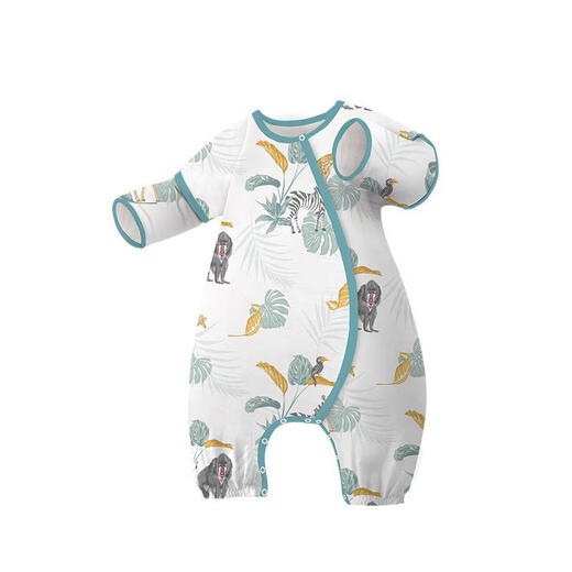 I (Special Clearance) ibaby children's constant temperature split-leg sleeping bag, four-season gauze anti-kick quilt, comfortable and breathable Jungle King Recommended height 90-100cm