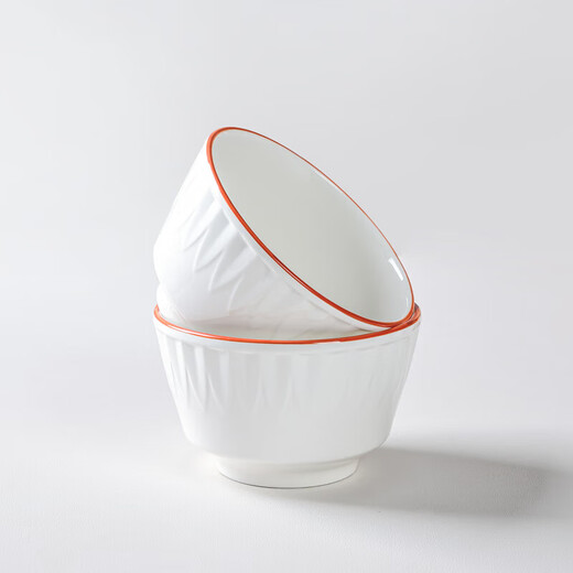 4.5-inch willow leaf series rice bowl household beautiful ceramic tableware small bowl rice bowl Chinese style ceramic tableware 4 willow leaf 4.5-inch bowls