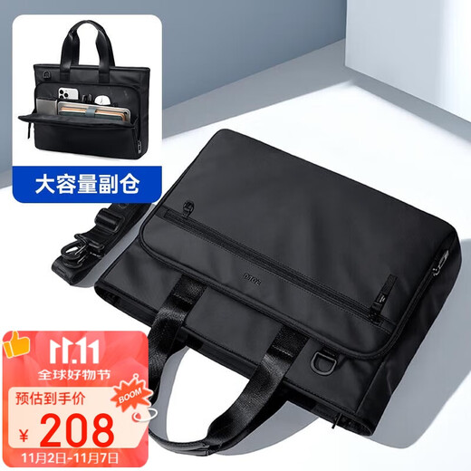 POLO business briefcase men's multifunctional handbag 14/15.6 inch computer bag business trip meeting bag file bag