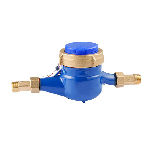 Steel pre-made digital water meter rotor type tap water meter horizontal iron with iron connection DN15 (4 points)