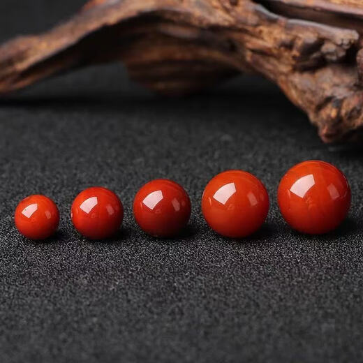 South red agate loose bead bracelet with beads DIY handmade single bead bracelet accessories jewelry birth year transfer beads round beads South red agate 8mm 5