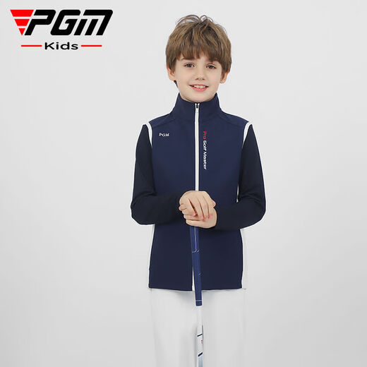 Zailu PGM children's golf clothing vest spring and summer windproof vest youth jacket light-heated clothing for boys and girls YF509-white light-heated vest with pockets inside and outside 130 130cm