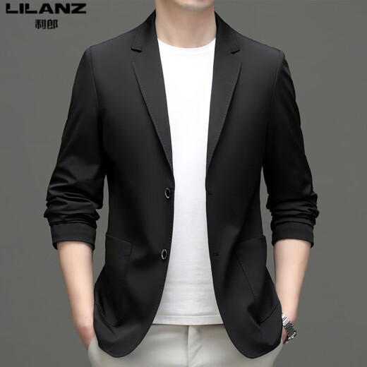 LILANZ 2025 Men's Casual Suit Autumn New Slim Single Suit Jacket Men's Fashion Korean Thin Suit Gray 22301 M 170