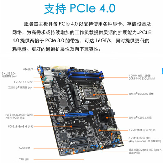 导爱至强服务器主机1U机架式存储服务器ERP文件共享用友金蝶数据库企业云托管主机DeepSeek本地部署 至强E-2388g 8核12线程3.2g 32G+512gSSD+2*4T SATA  R1