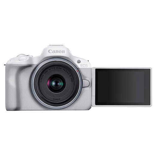 Canon (Canon) advanced package comes with 12 sets including 128G card (Canon) R50+RF-S18-45mm mirrorless machine set, white, international version, Hainan consumption coupon