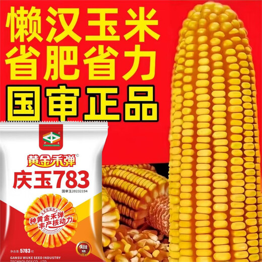 Золотая бомба высокоурожайное семя кукурузы Qingyu 783 аутентичный оригинальный новый продукт устойчивая к насекомым красная кожа Национальный одобренный сорт Qingyu 783 большая упаковка первого поколения 5783 зерна 13 мешков золотых кукурузных палочек 6 бутылок