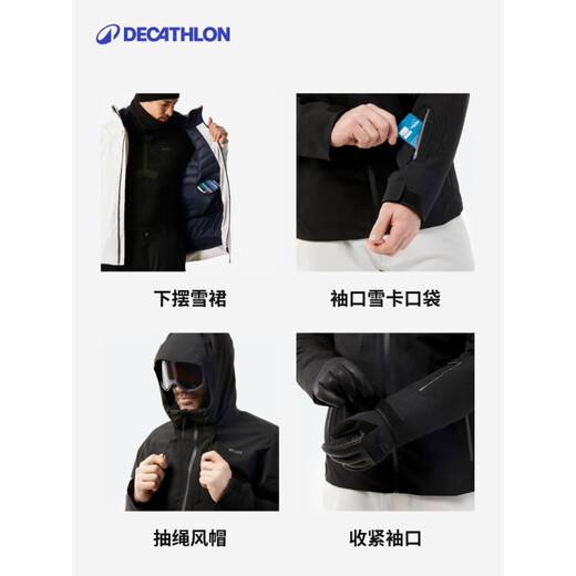 Decathlon winter outdoor sports ski clothing for women's snowboard and snowboard professional equipment to keep warm and windproof-5356973