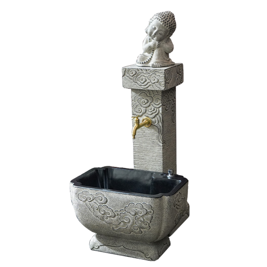 Outdoor wash basin courtyard Chinese style wash basin outdoor pool table basin small yard garden integrated mop pool sink column mop pool
