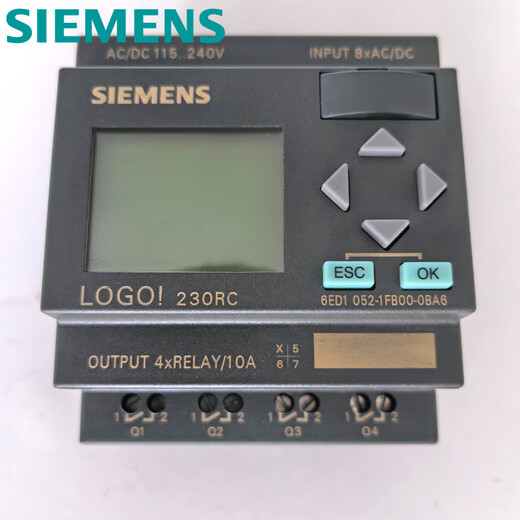 Siemens LOGO controller 230 12/24RCE CE RCEO AM2 DM8 16 230R 24 6ED1052-1FB00-0BA6_230RC