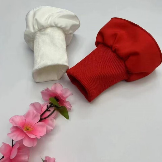 Universal windproof sleeves, threaded down jacket cuffs and feet, anti-dirty and cold-proof cotton clothing, warm sleeves, extended elastic seams, dark burgundy_ribbed_fabric