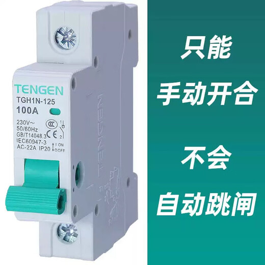 Tianzheng-125 small isolating switch main switch blade (not air switch) 2P4P32A63A125A 32A 1P