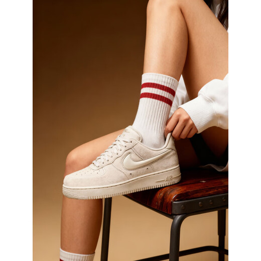 Adidas (adidas) Air Force 1 AF1 new Air Force 1 low-top sports and leisure sneakers for women HV4406 HV4406-001 beige_genuine 35.5,