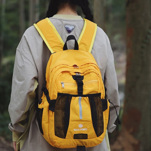 Yookdd mountaineering bag outdoor lightweight men's travel hiking climbing equipment backpack women's large capacity travel backpack school bag outdoor leisure mountaineering bag gray