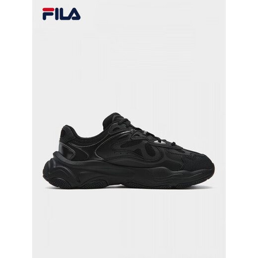 FILA Mars 4 S mesh retro running shoes men's shoes 2025 winter new dad shoes breathable sports shoes black/grey black/grey-BP 40.5