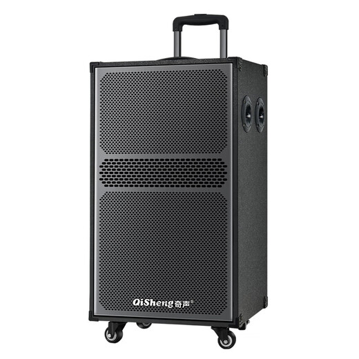 QISHENG LX-L63/L64 speaker trolley live broadcast outdoor karaoke wireless portable Bluetooth square dance speaker LX-L63 twelve-inch speaker