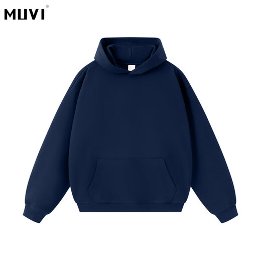 Muwei American heavyweight stiff sweatshirt for men in autumn and winter new solid color hoodie jacket warm fleece top black high quality 90% buyers choose XL recommended 125-140Jin Jin equals 0.5 kg