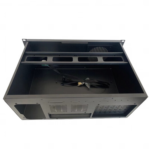 ATX motherboard laser laser 4U300 industrial control chassis rack-mounted 7-slot short server main chassis desktop computer black 4U300