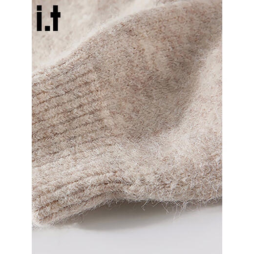 CHOCOOLATEit half-zip hooded sweater women's winter new Korean style pullover loose top, apricot color, one size