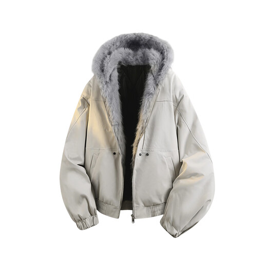 Baleno S&K Mountain Carving Cotton Jacket Men's Autumn and Winter Extra Cotton Thick Cotton Jacket Loose Coldproof Warm Jacket Trendy Men Light Khaki L