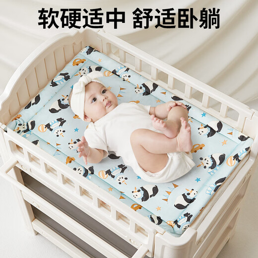 澳颜莱婴儿尿布台软垫秋冬专用宝宝推车床褥 【尿布台垫子_双面可睡】熊猫派对 一件定制_咨询客服