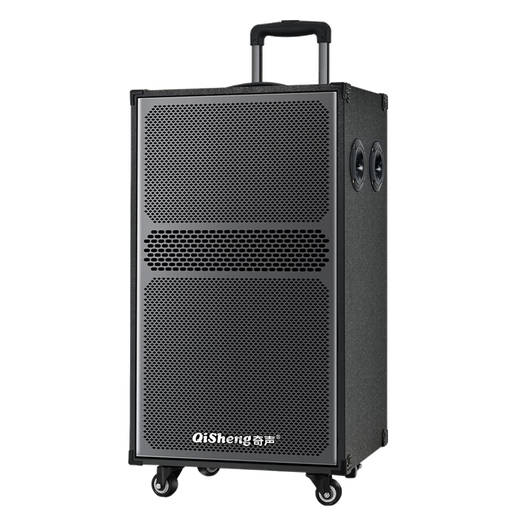 QISHENG LX-L63/L64 speaker trolley live broadcast outdoor karaoke wireless portable Bluetooth square dance speaker LX-L63 twelve-inch speaker