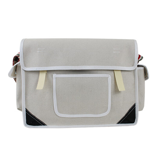 Raft core carpentry canvas tool bag is strong and durable, multi-functional repair electrician large and small wear-resistant men's tool bag No. 41 green large size 45*14*30CM