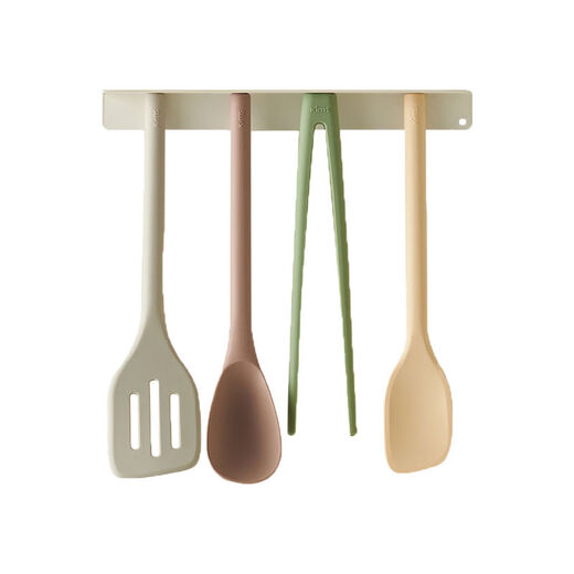 YANG BO EXTRA EAR eclipse diary kimscook rainbow magnetic suction silicone spatula non-stick wok cooking pot spatula household soup spoon rainbow magnetic suction - silicone set