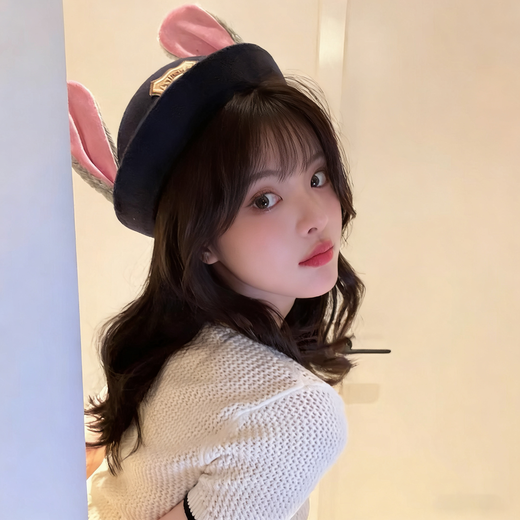 Judy Hat Rabbit Police Officer Headwear Cos Costume Zootopia Children's Top Hat Headband Universal Studios Show Judy Hat Adult Version (57cm)