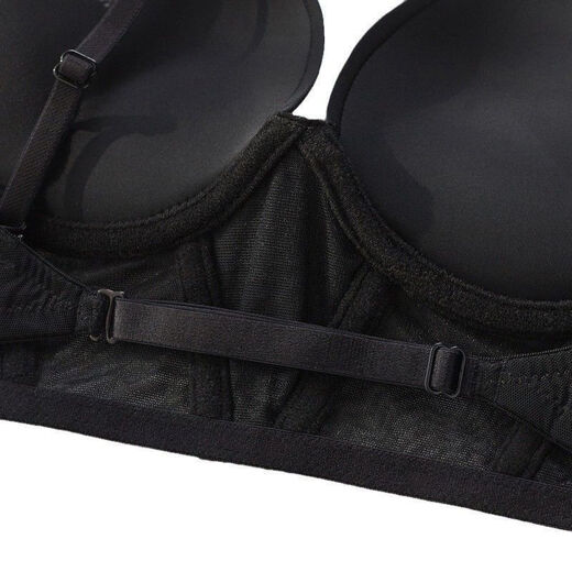 VICTORIA PRINCESS VICTORIA Victoria Cross-Border European and American Sexy Underwear French U-shaped Invisible Seamless Beautiful Back Underwear Small Breasts White Top 70A Thick Cup