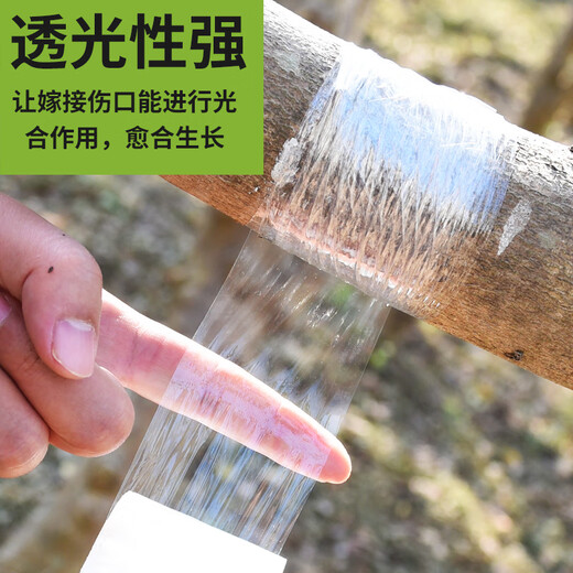 Grafting film special film PE no knotting film self-adhesive garden fruit tree grafting tape wrapping tape wrapping film 200 meters long 3 cm wide (1 roll)