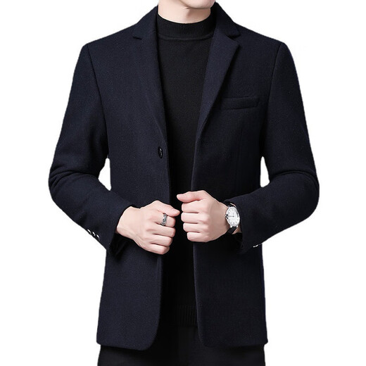 MAGIOPY high-end luxury brand suit jacket men's new woolen wool men's business casual simple thickened coat men's red M 170
