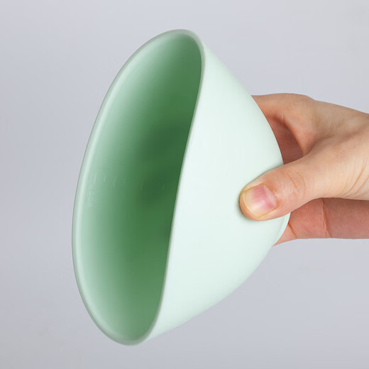 UHC facial mask bowl set 2-piece set facial mask brush stirring stick soft silicone bowl makeup tools for skin management pink bowl + pink large stick printed flowers 1 piece