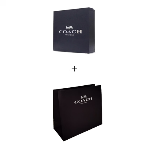 COACH Scarf Carriage Logo Large Velvet Scarf Women's Gray Black Default Packaging