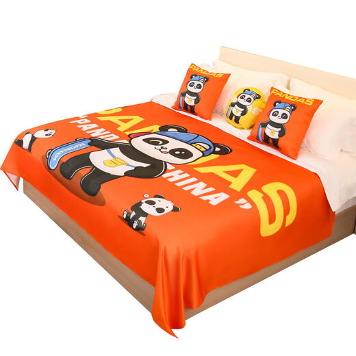 Yusenyi Hotel Hotel ovary bedside towel decoration arrangement bed cover theme holiday homestay cute children cartoon bed flag set off-zoo large triangle tent large tent + thick carpet