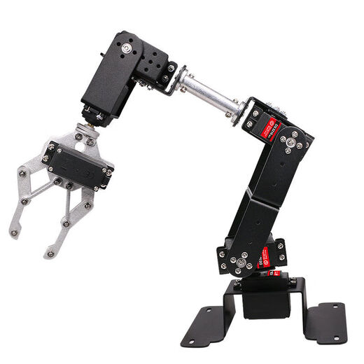 DIY 6 degrees of freedom robotic arm servo robot claw smart car accessories Arduino microcontroller programming DIY without control board power supply only bracket set does not include servo