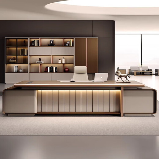 Desk Boss Desk President Desk Manager Executive Desk Office Furniture Chairman's Desk Single Chair Combination 2.0 Meter Luxury CEO Desk