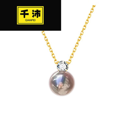 Thousand Pei seawater pearl pendant Yuyuemei perfect round flawless Aurora goddess Diana extremely strong light freshwater a 11-12mmx40cm