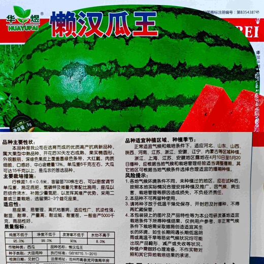 Fruit set, strawberry, cherry tomatoes, croissant, honey, watermelon, balcony potted plants, farmhouse garden melon seeds, all kinds of Lazy Man’s Melon King watermelon seeds, 2 packs, about 100 seeds