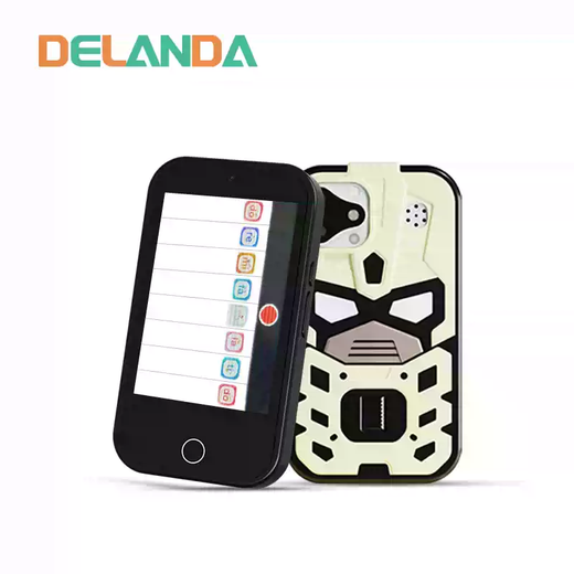 Lan Cai Baobao children's early education photo learning mobile phone toy touch screen music phone multi-function 2025 meters white mechanical armor without card