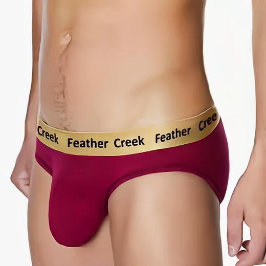 AC same style men's briefs sexy thong modal large bag underwear black XL