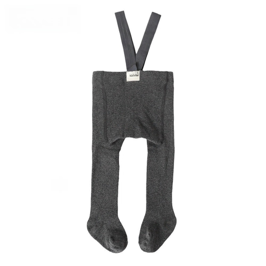 Spring and Autumn Baby Weightlifting Pants Category A Baby Belly Protection Children's Suspender Pantyhose Boys and Girls Infant and Toddler Leggings Dark Gray (With Feet) One Size S Size (7-9kg)