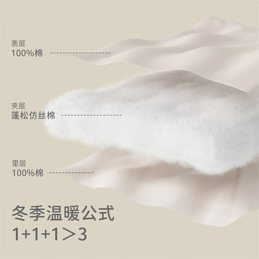 DAVE&BELLA baby quilted jumpsuit 100-day baby clothes antibacterial and anti-mite newborn crawling clothes winter new toddler pajamas flower print ready stock 59cm (recommended height 52-59cm)