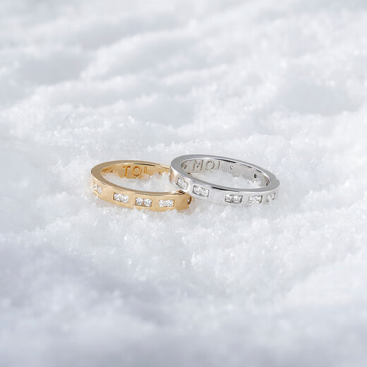 APM MonacoTOI MOI Morse code couple ring gift for girlfriend and couple