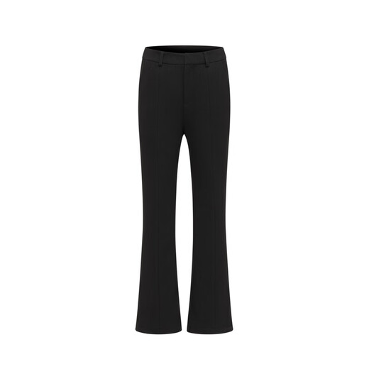 BOSIDENG high-waisted slimming new business commuter micro-flared down pants for women, slim and not bulky, black 8056 S 160_66A