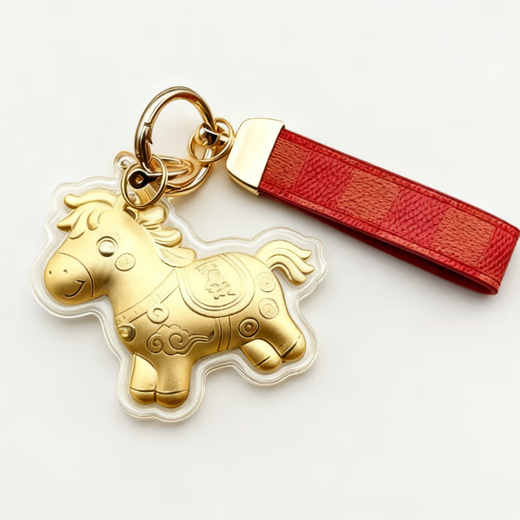 Make money immediately keychain backpack buckle mobile phone pendant cute and interesting money-making favorite pendant red