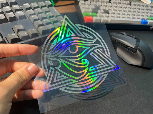 Litian Eye of Horus TheEyeofHorus car sticker fuel tank cover triangle window rear glass personalized car sticker medium white 15*15cm