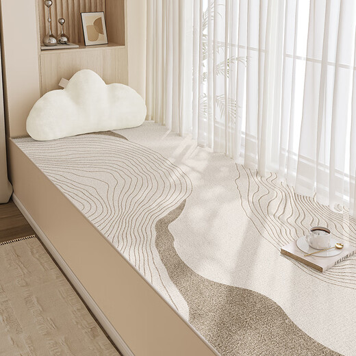 CLCEY2025 Baques de fenêtre de fenêtre de baie fenêtre de baie à la baie personnalisée Repliement pour chambre à coucher lavable Coussin de fenêtre Baie de fenêtre Repliement Été 2025 Luxury Luxury Quiet et paisible Xiyan-15932 50 [Protection environnementale sans odeur] 50cm * 120cm