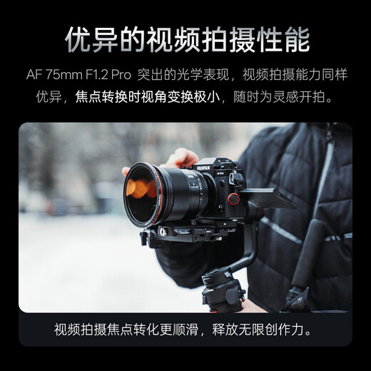 VILTROX AF 75mm F1.2 Pro E Sony port autofocus large aperture mid-telephoto portrait fixed focus lens for a6700 FX30 ZV-E10II mirrorless camera