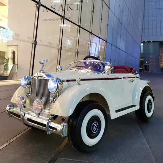 Junyu Rolls-Royce children's electric car can sit in adult electric car Rolls-Royce children and adults can remotely control 61 red paint red four-wheel drive