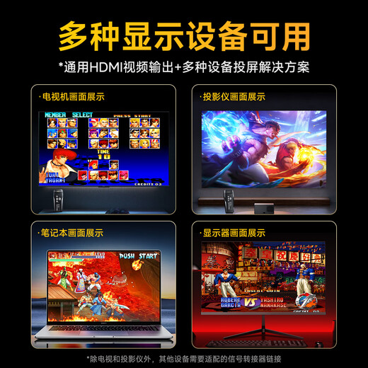 Xiaobawang M9PRO-Spielekonsole, integrierter Fernseher, angeschlossen, große Heimspielkonsole, TV-Spielebox für Erwachsene, Arcade-Joystick, PSP-Spiel, Doppelgriff, 3DS-Spiel, rote und weiße Maschine, Doppelversion 32G + Dual-Wireless-Griff + spielbereit